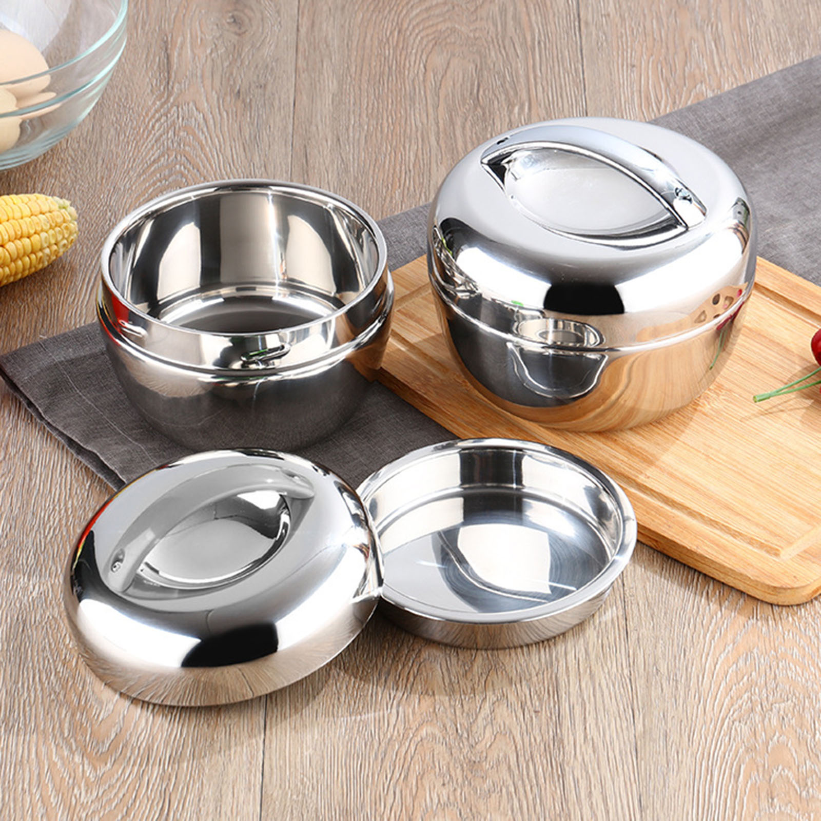 Dim Sum Basket - Bình Đựng Thức Ăn Nóng Vòng