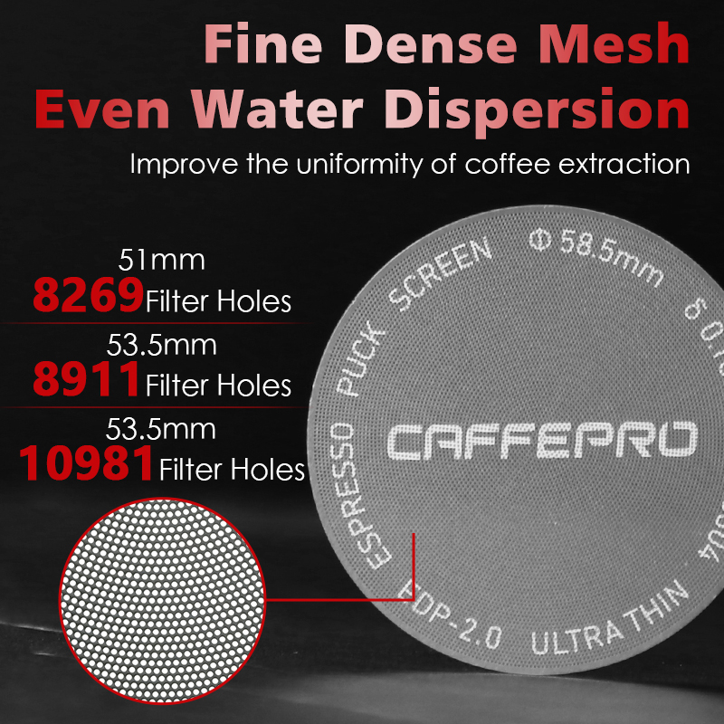 Caffeepro Espresso Puck Screen - đánh giá và giá Breville Espresso Bes870