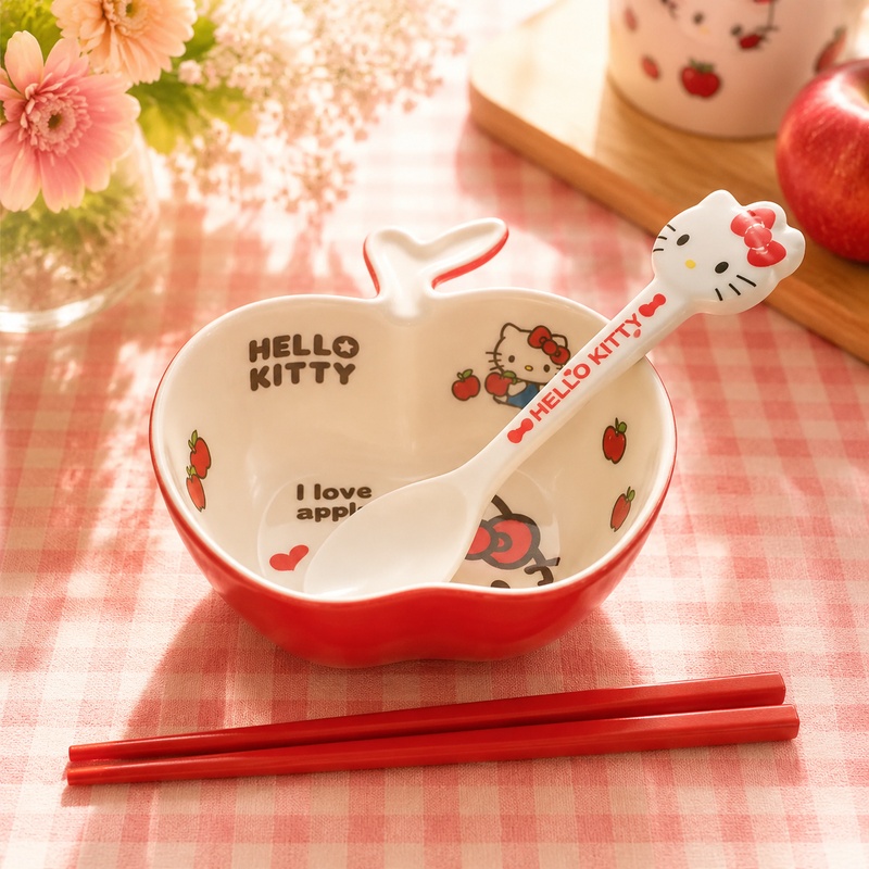 Hello Kitty melamine tableware - đánh giá và giá Dim Sum Basket