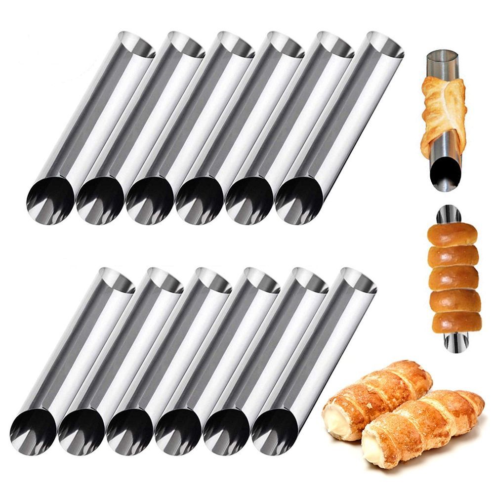 metal 6 pcs/set danish cannoli - đánh giá và giá Danish Pancake Pan