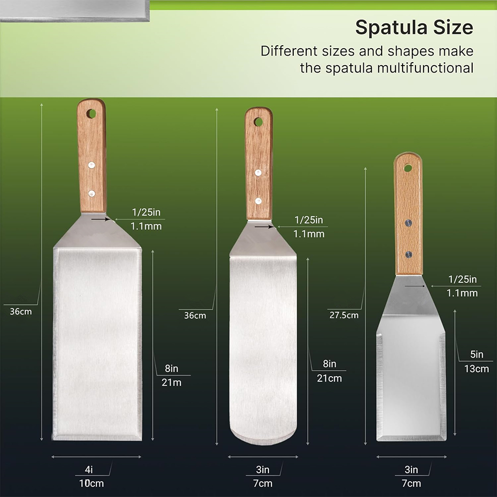 LMETJMA Metal Spatula Turner S - đánh giá và giá Okonomiyaki Spatula